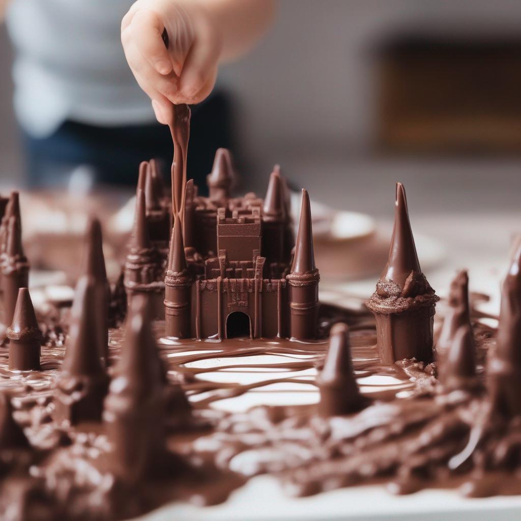 Building a Castle with Melted Chocolate